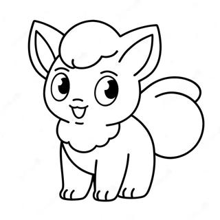 Vulpix Cute Coloring Page 55803-44527