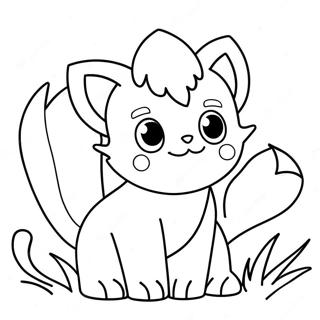 Vulpix Cute Coloring Page 55803-44528