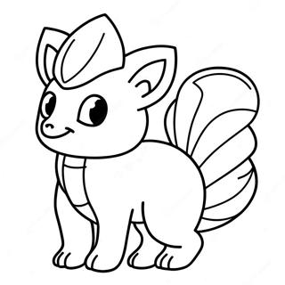 Vulpix With Fire Tail Coloring Page 55804-44530