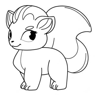 Vulpix With Fire Tail Coloring Page 55804-44531