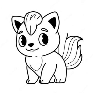 Vulpix With Fire Tail Coloring Page 55804-44532