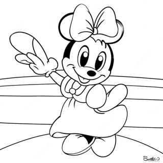 Princess Minnie Mouse Coloring Pages