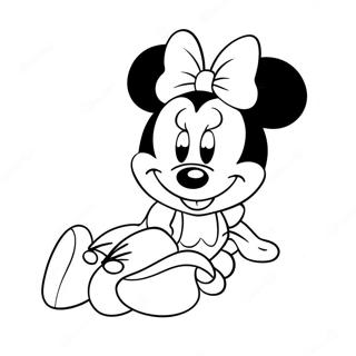 Princess Minnie Mouse Coloring Page 55813-44539