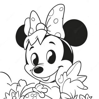 Adventurous Princess Minnie Mouse Coloring Page 55814-44535