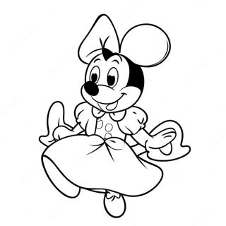 Adventurous Princess Minnie Mouse Coloring Page 55814-44536