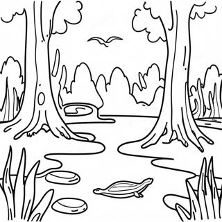 Swamp Coloring Pages