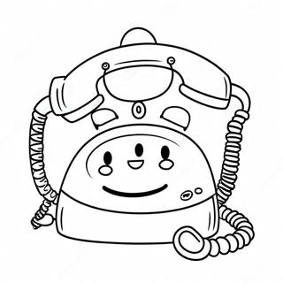 Cute Phone With Smiling Face Coloring Page 55863-44570