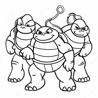 April Ninja Turtles Coloring Page 55873-44580