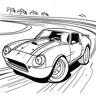 Dirt Track Race Car Coloring Pages