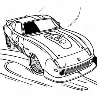 Dirt Track Race Car Coloring Pages