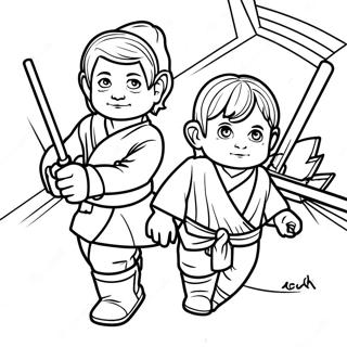 Young Jedi Adventures Coloring Page 55903-44607