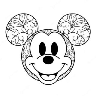 Mickey Ears Coloring Pages