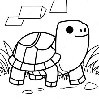 Minecraft Turtle Coloring Pages