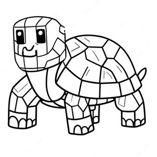 Minecraft Turtle Coloring Page 55943-44639