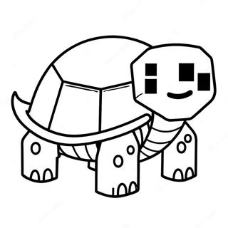 Minecraft Turtle Coloring Page 55943-44640