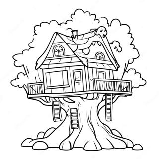 Magic Treehouse Coloring Pages