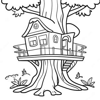 Magic Treehouse Adventure Coloring Page 55993-44678