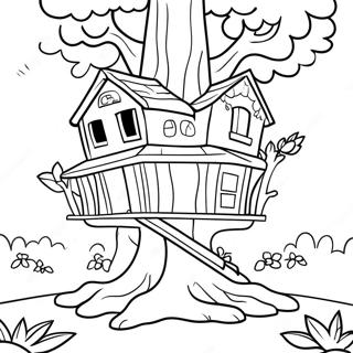 Magic Treehouse Friends Coloring Page 55994-44681