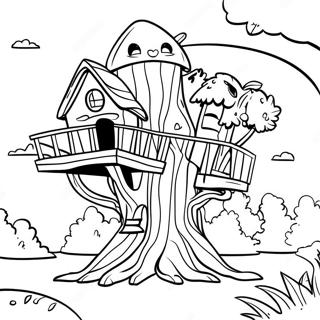 Magic Treehouse Friends Coloring Page 55994-44683