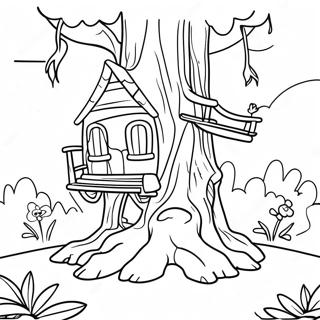 Magic Treehouse Friends Coloring Page 55994-44684