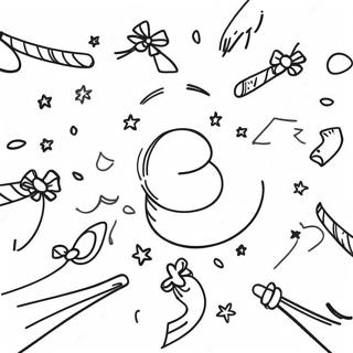 Confetti Coloring Pages