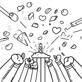 Confetti Celebration Coloring Page 56003-44694