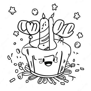 Confetti Celebration Coloring Page 56003-44696