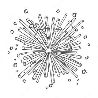 Colorful Confetti Explosion Coloring Page 56004-44686