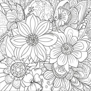 Flower Adult Coloring Page 56063-44736