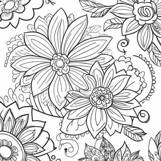 Elegant Floral Patterns Coloring Page 56064-44737