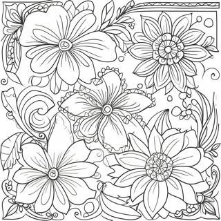 Elegant Floral Patterns Coloring Page 56064-44739