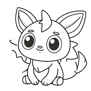 Cute Fakemon With Big Eyes Coloring Page 56084-44749