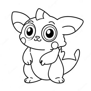 Cute Fakemon With Big Eyes Coloring Page 56084-44750