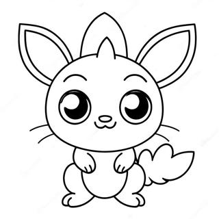 Cute Fakemon With Big Eyes Coloring Page 56084-44752