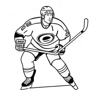 Carolina Hurricanes Player Skating Coloring Page 56094-44761