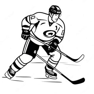 Carolina Hurricanes Player Skating Coloring Page 56094-44762