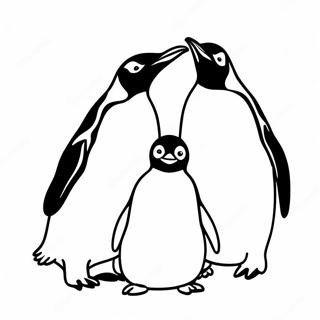 Penguin Family Coloring Page 56123-44782