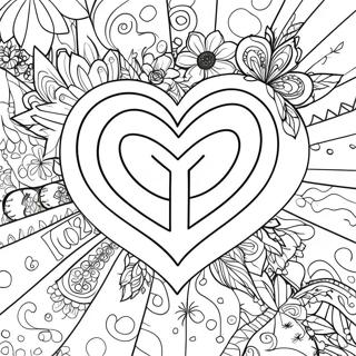 Peace And Love Coloring Page 56133-44786