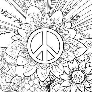 Peace And Love Coloring Page 56133-44788