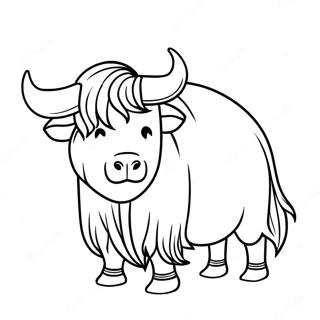 Yak Coloring Pages