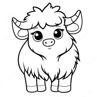 Cute Baby Yak Coloring Page 56144-44806