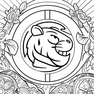 Detroit Tigers Logo Coloring Page 56153-44803