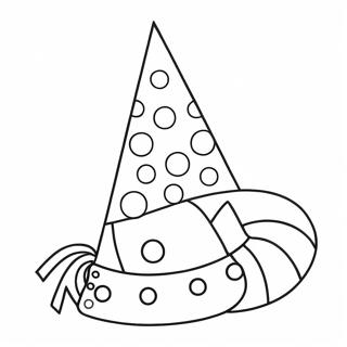 Colorful Party Hat Coloring Page 56163-44811