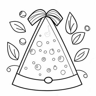 Colorful Party Hat Coloring Page 56163-44812