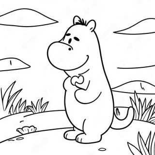 Adventurous Moomintroll Coloring Page 56174-44825