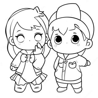 Gacha Life Characters Coloring Page 561-446