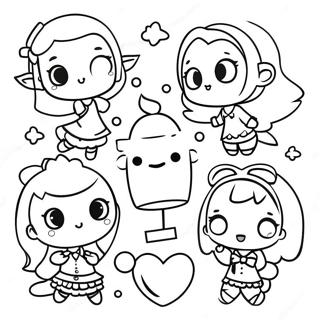 Gacha Life Characters Coloring Page 561-448