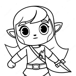 Toon Link Adventure Coloring Page 56203-44841