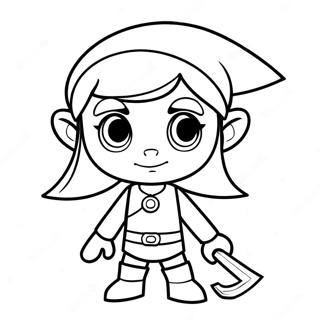 Toon Link Adventure Coloring Page 56203-44842