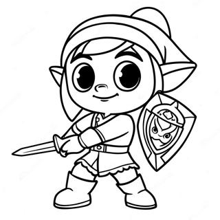 Toon Link Adventure Coloring Page 56203-44844